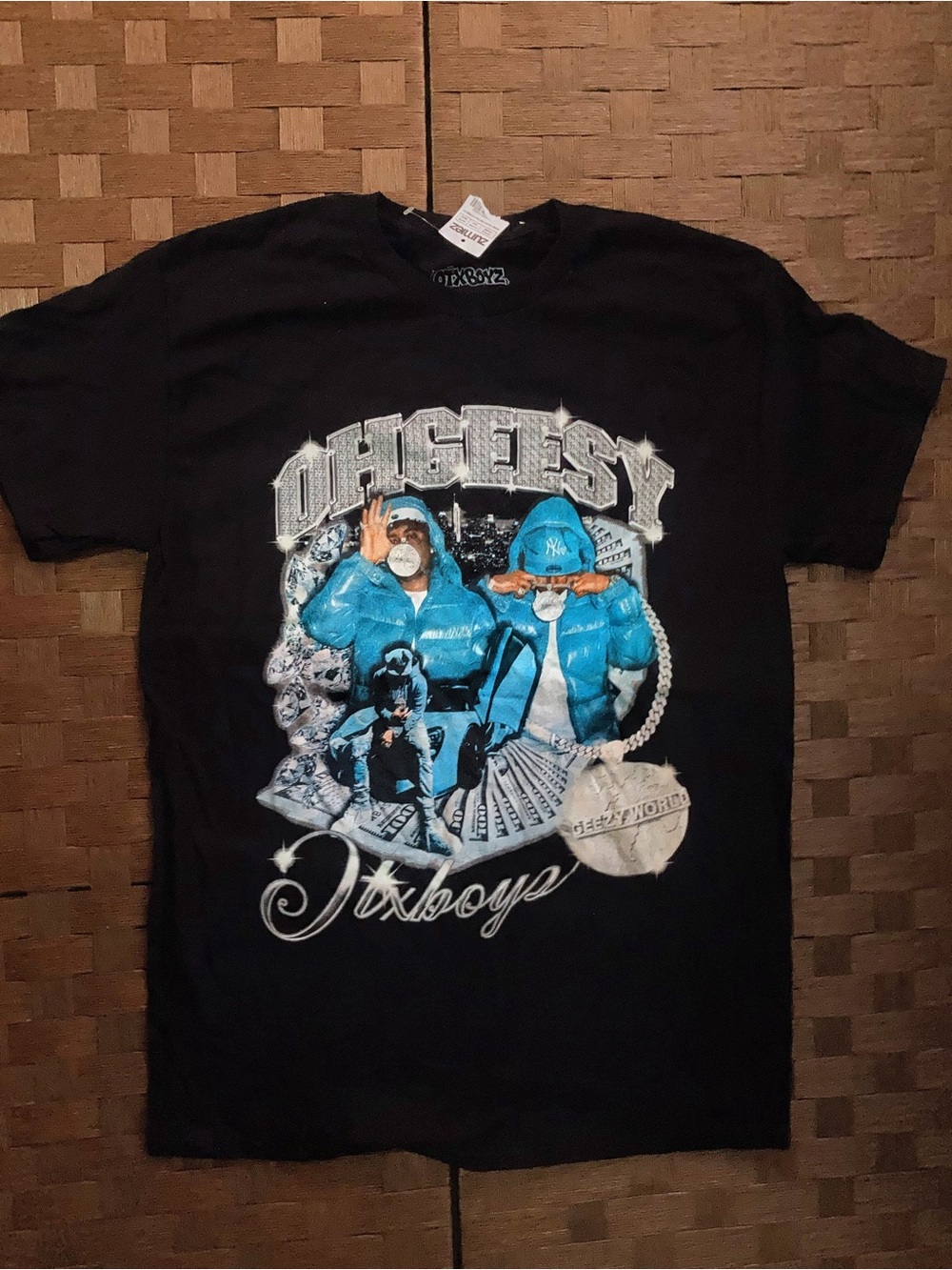 Zumiez Black Tee with Blue Graphic - Sixboys Design
